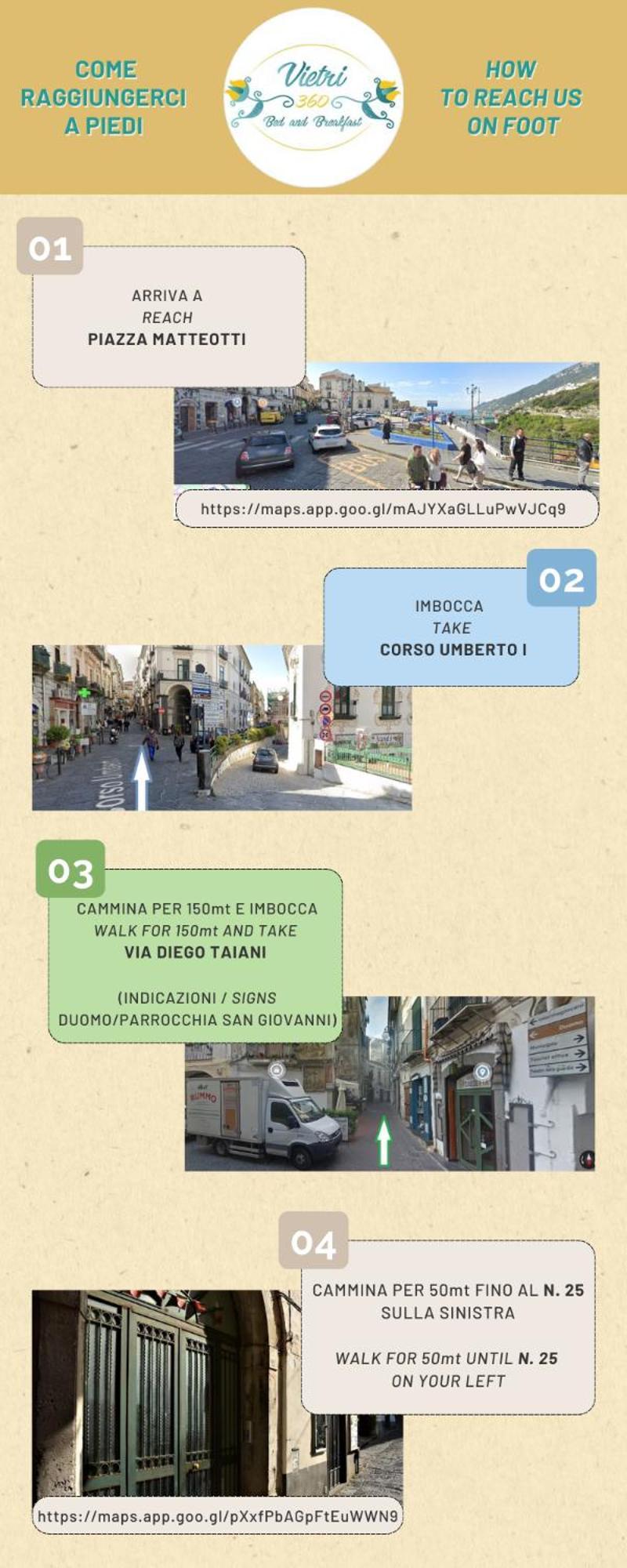 B&B Vietri 360 Exterior foto
